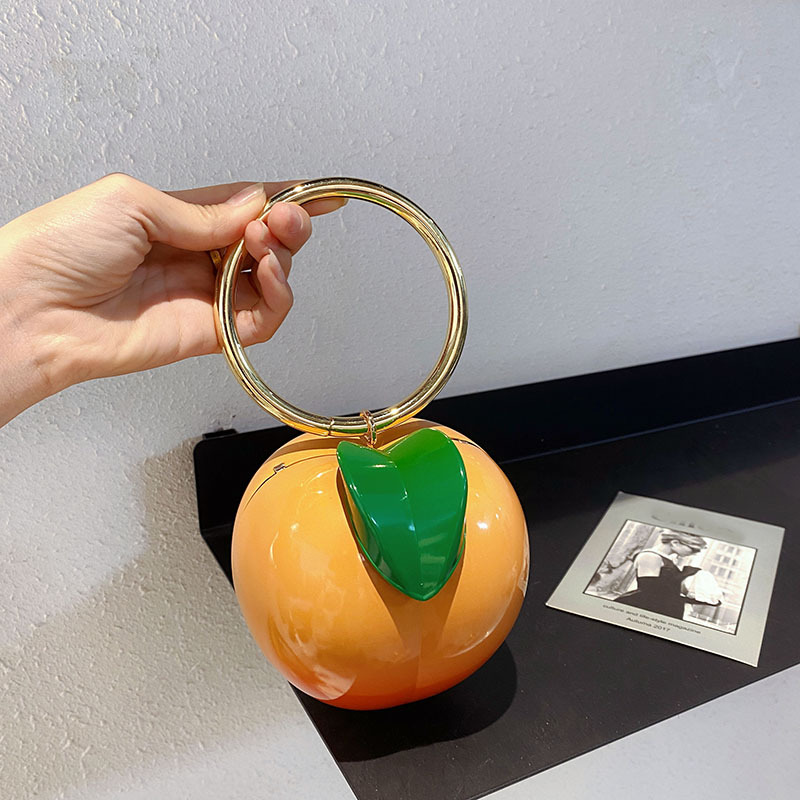 New Yellow Peach Design Women  - Luxury Bags Cute 评论和价格